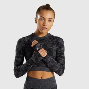 COPY - Gymshark Camo Seamless Long Sleeve Top